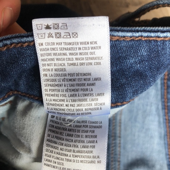American Eagle Womens Size 4 Skinny The Dream Jean Distressed High Waisted Blue - Picture 7 of 9